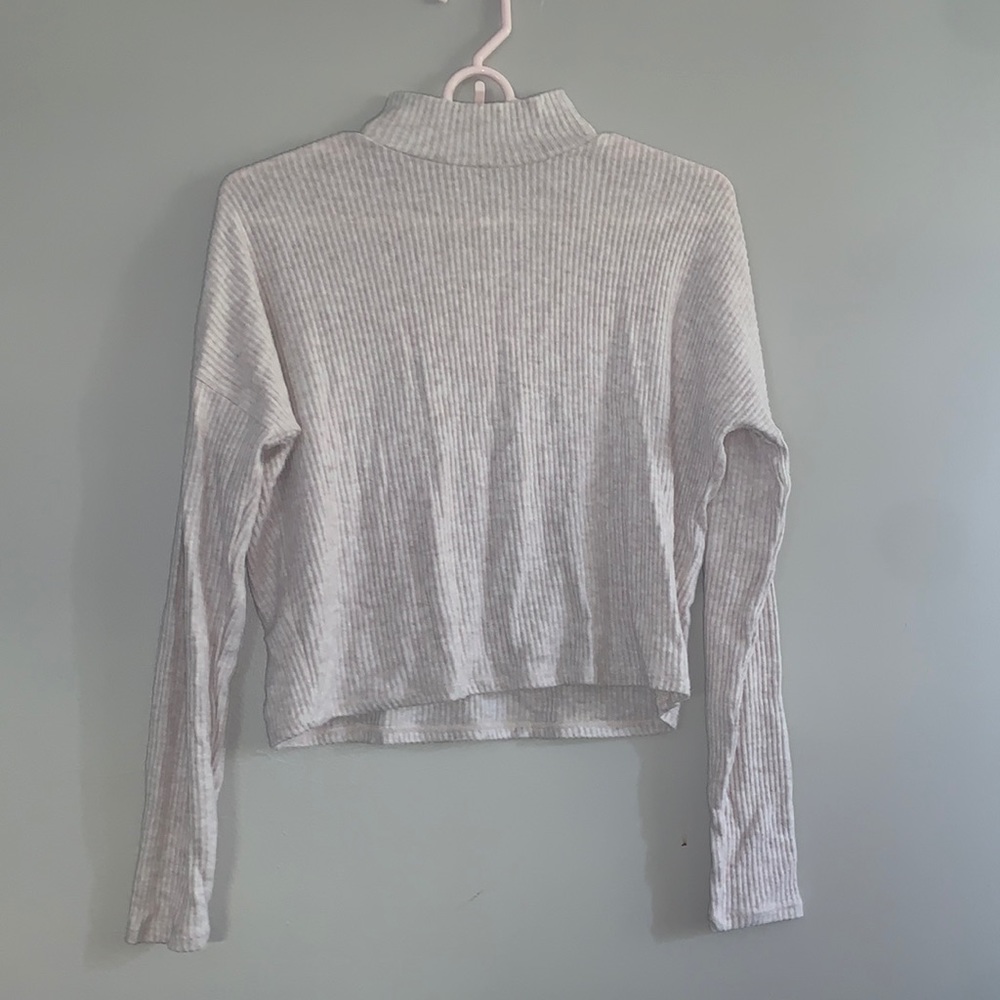 Garage Turtle Neck White Top
